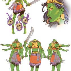 Mantra Comic Book Kali Design 1 Color Ver. 2