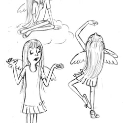 Charakterstudie für Kinderbuch – Sofie der Engel