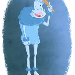 Blu, Illustration