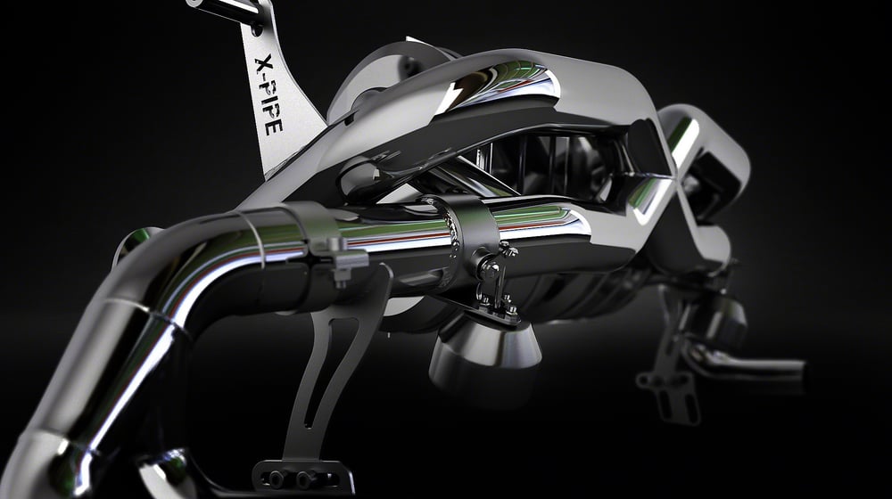 Automotive 3D Visual of an exhaust