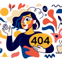 Tchibo 2024–2026: 404-Illustration als Vorlage für weitere Illustrationen