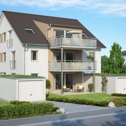Visualisierung eines 4-Familienhauses für Firma „RegioBau“