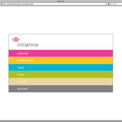 Internetseite – Menu