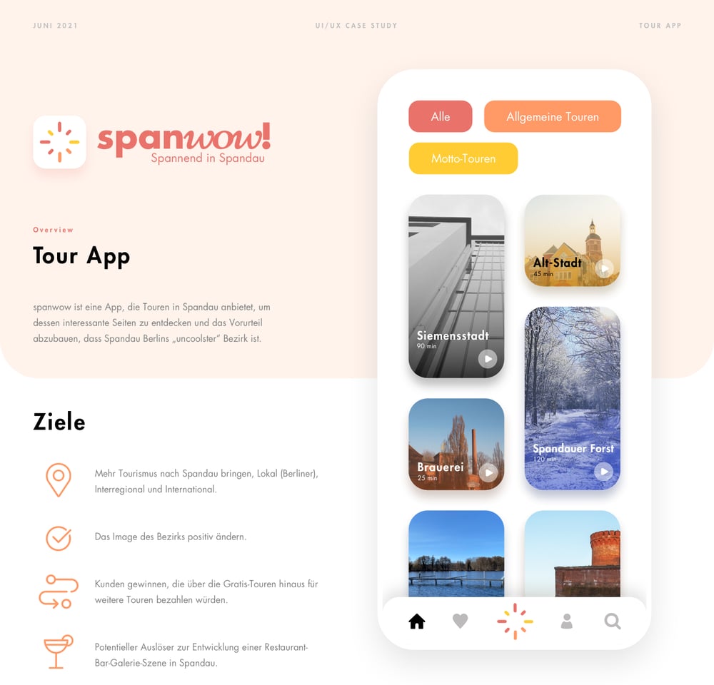 Spanwow App Design