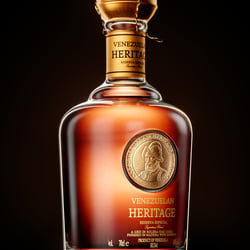 Venenezuelan Heritage Rum 3D Product Render