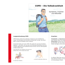 Buntstift-Illustration für eine Patientenbroschüre