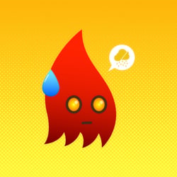 Anxious little flame