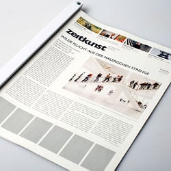Redesign Zeitkunst – Zeitungslayout