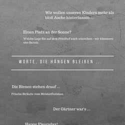 Wortarbeit Hanke – Portfolio