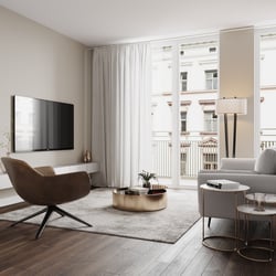 3D visualisierung Mehrfamilienhaus Berger Straße Frankfurt