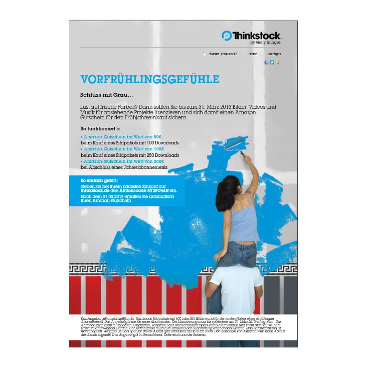 Kampagne „Vorfrühlingsgefühle“, Thinkstock