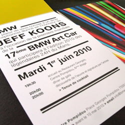 BMW Art Car Einladung offen