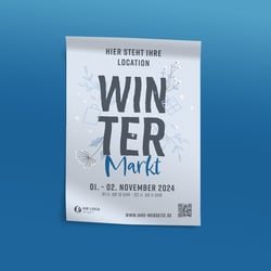 Plakat Vorlage für den Winter