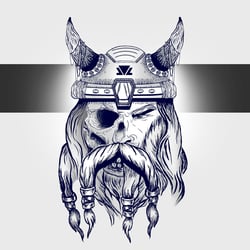 viking illustration lineart 3