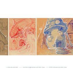 Concept-Sketches für „Children of Lumera“
