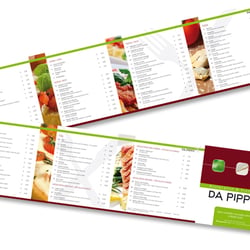 Italienisches Restaurant: Speisekarte zum Mitnehmen