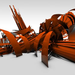 Cinema 4D Abstract rendering mit Ambient Occlusion