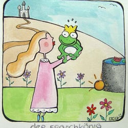 Märchen mit Temperafarben: Der Froschkönig