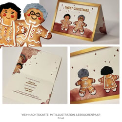 Lebkuchenfiguren Karte