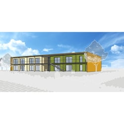 Kita Neubau Ratingen, Eingangsperspektive