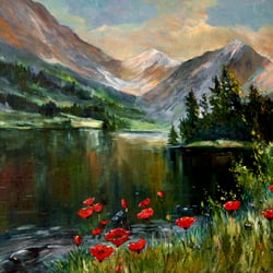 Bergsee, 100×80, 2015