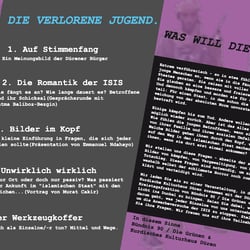 Flyer Die verlorene Jugend Rückseite