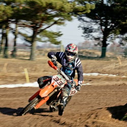 Amanda on the racing track