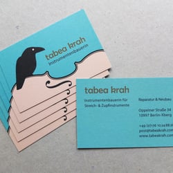 Tabea Krah Instrumentenbau: Visitenkarten