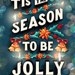 Seasonal lettering for Xmas
