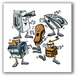Haushaltsgeräte / Schulbuchillustration