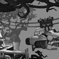 Diplom | Dokumentation  | Booklet | Kombination aus 3D und 2D | atmosphärisches Key-Visual