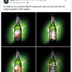 Becks Gewinnerlabels