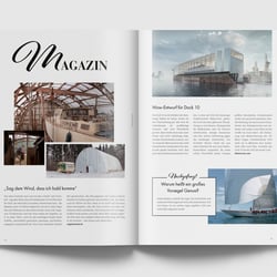 Doppelseite Meer & Yachten, Magazin