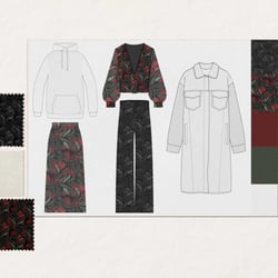 Technische Zeichnungen/ Kollektionsplanung / Textile Prints