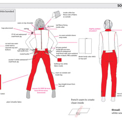 One-piece ski wear range for women