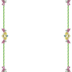 Ornamentrahmen pastell DIN-Format