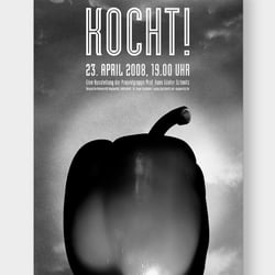 Plakate zur Ausstellung „kocht!“, Plakat1