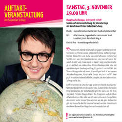 Programmheft Landshuter Literaturtage Inhaltsseiten