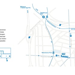 Umgebungsplan IBZ Internationales Begegnungszentrum der Wissenschaft Berlin