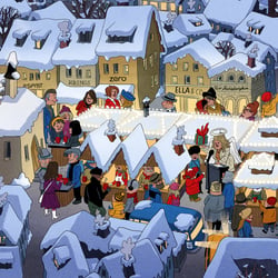 Wimmelbild für die Stadt Deggendorf – Detail 1