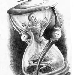 Sanduhr – Tatoo-Vorlage
