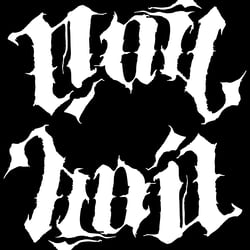 nail logo white on black