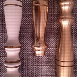 LED Stehlampe: Links original, Mitte fertig, Rechts Vorstufe