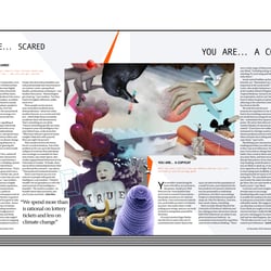 YOU ARE AMAZING / page 3, artwork series for New Scientist mag (GB)