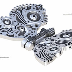 3D CAD Konstruktion 3D Modell für Lost Foam Verfahren