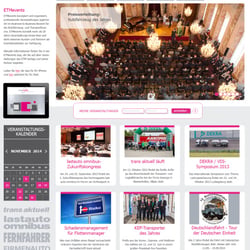 Gestaltung der Veranstaltungswebsite der ETMevents