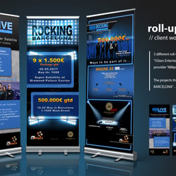 Roll ups / Werbung / advertising – Client „888poker“