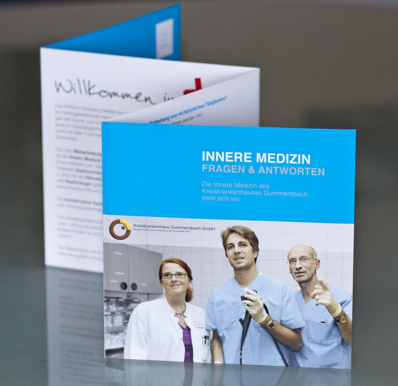 Leporello Klinikum Oberberg GmbH, Fotografie, Composing, DTP