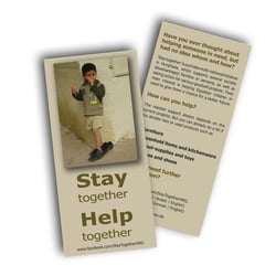 Flyer für ein Charity-Projekt (Foto ebenfalls von mir)