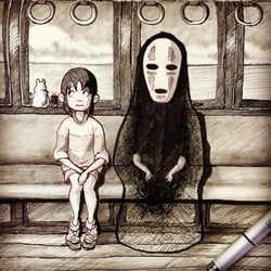 Inktober 7 Spirited Away